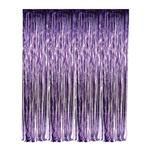 DR69275 Purple Foil Fringe Curtain